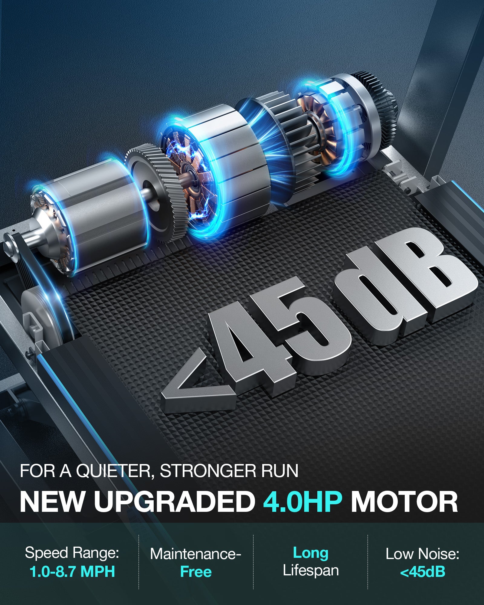 WELLFIT Treadmill with 15% Auto Incline, 400lbs Treadmills with Handlebar for Home, Voice Control Mute Remote, Under Desk Treadmill for Home Small Office, Walking Pads Work with KINOMAP Apple Health