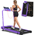 WELLFIT Folding Treadmill for Home, Walking Pad with Incline and Handle Bar | 350+lbs Capacity,Under Desk Treadmill for Home Small Office,Low Noise Treadmills with Smart Voice Control for Jogging Running